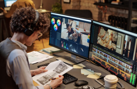 professional video editor at work in urban office 2026 01 08 00 12 16 utc
