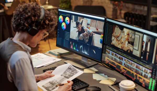 professional video editor at work in urban office 2026 01 08 00 12 16 utc