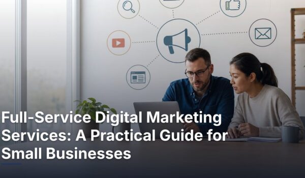 Editorial illustration for Full-Service Digital Marketing Services: A Practical Guide for Small Businesses